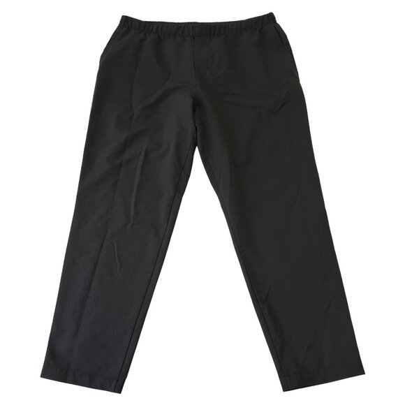 Lululemon Mens New Venture Trouser Pique Pull On Pants Size XXL Black Casual - Picture 1 of 11